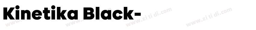Kinetika Black字体转换